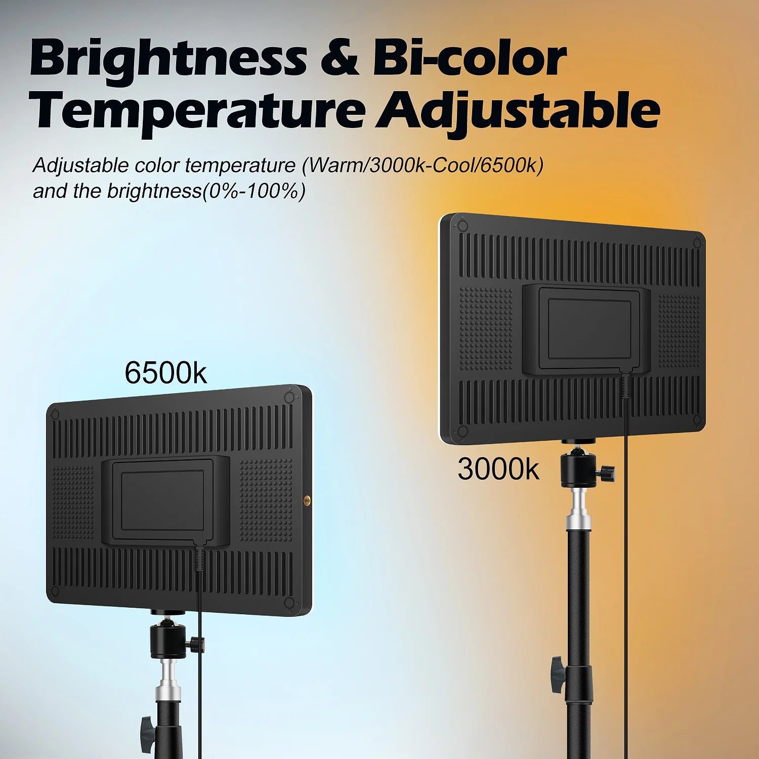 LED Video Light Kit w/ Tripod 🎥✨ | Selfie + Studio Light for TikTok, Zoom & Streaming (1 or 2 Pack)