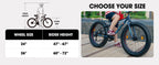 🚲 Fat Tire Mountain Bike – Shimano 7-Speed, Dual Disc Brakes (20” / 24” / 26”)