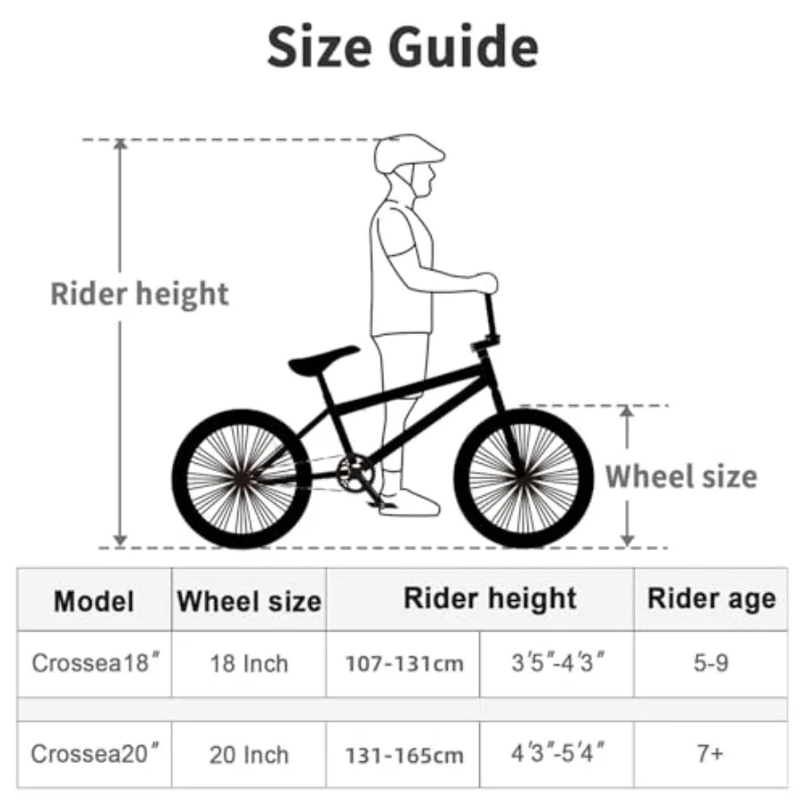 🚴‍♂️🔥 Freestyle BMX Bike – Red & Black (18”–20”) | Perfect for Tricks & Jumps