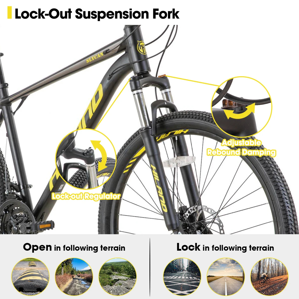 🚵‍♂️🔥 Aluminum Mountain Bike 27.5” – 21 Speeds, Hydraulic Disc Brakes, Suspension Fork (On Sale)
