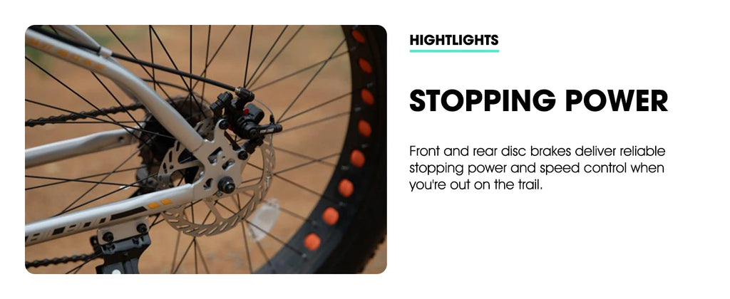 🚲 Fat Tire Mountain Bike – Shimano 7-Speed, Dual Disc Brakes (20” / 24” / 26”)