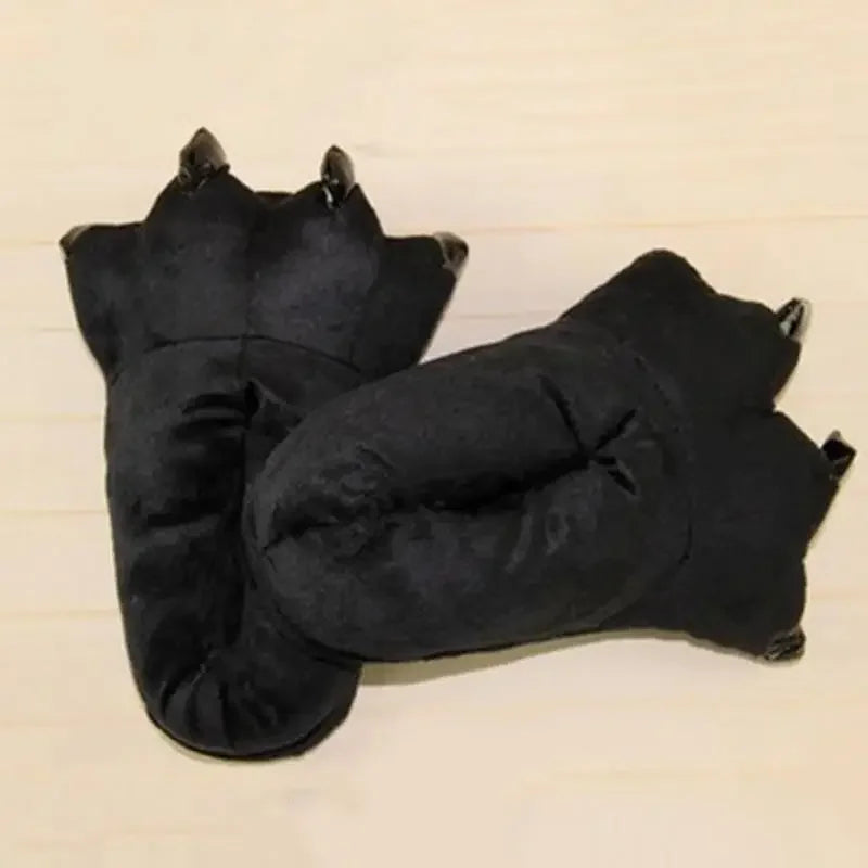 🐉🐾 Unisex Dragon Paw Slippers – Soft Winter Indoor Slippers (Kids & Adults)