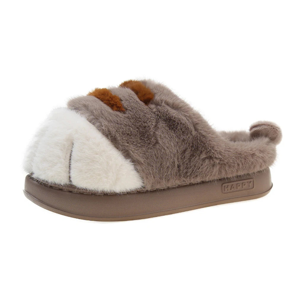 🐾🐯 Unisex Tiger Paw Slippers – Soft & Cozy Indoor House Slippers (Cute & Comfy)