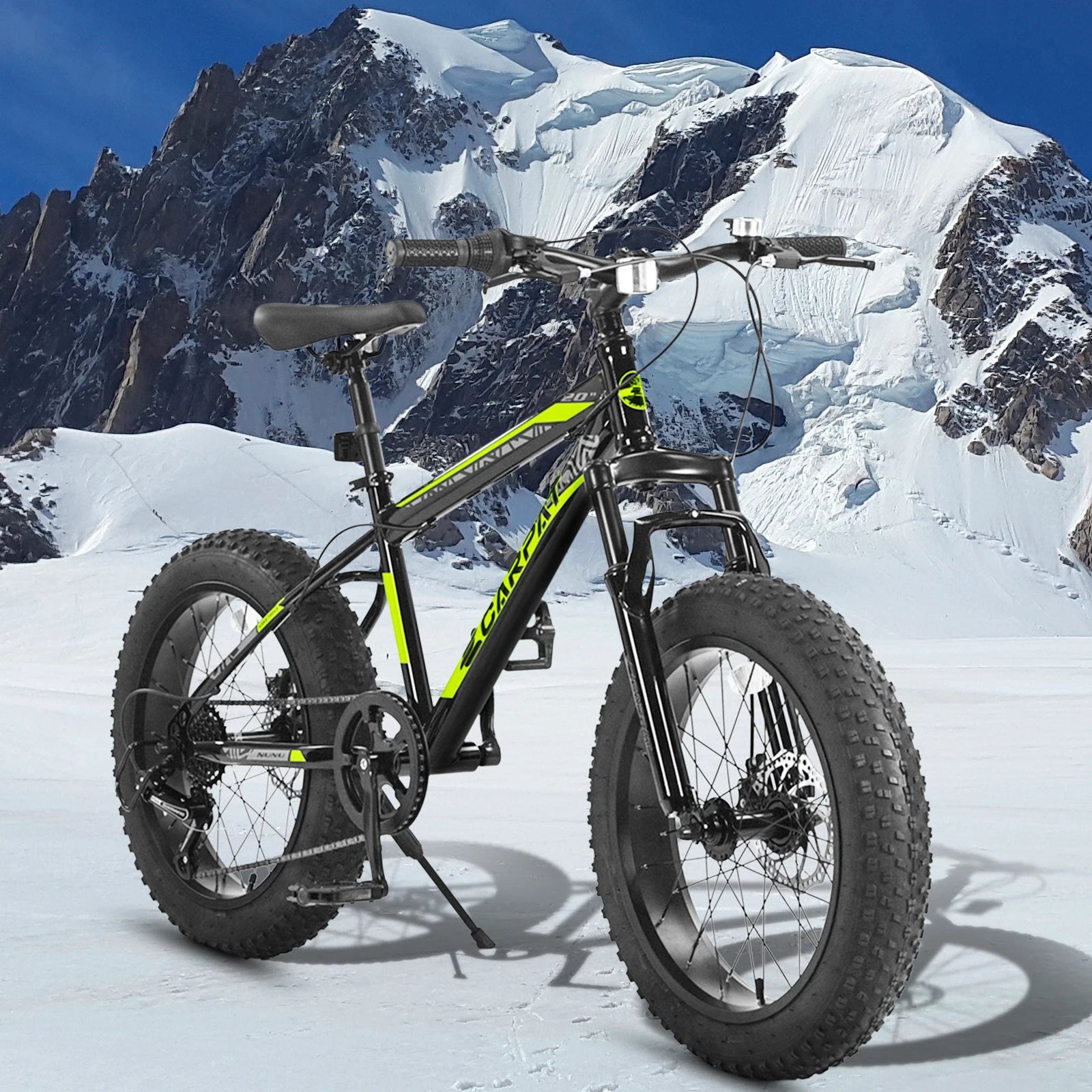 🚲 Kids Fat Tire Bike 20x4.0 – 7-Speed, Dual Disc Brakes, All-Terrain