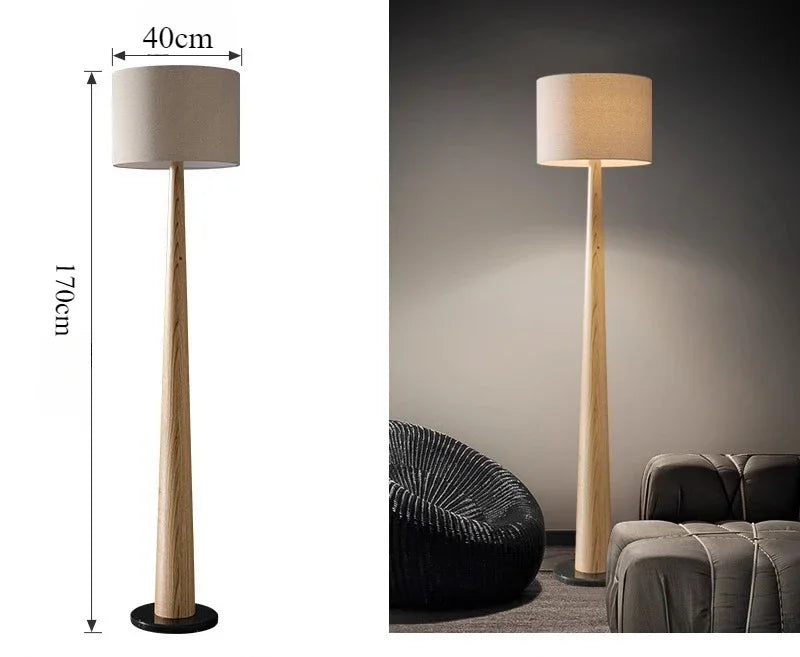 2024 Elegant Floor Lamp ✨🛋️ | Remote Control + Dimmable (Beige/Black)