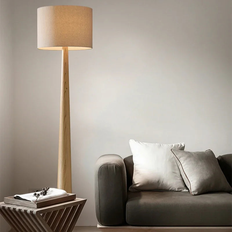 2024 Elegant Floor Lamp ✨🛋️ | Remote Control + Dimmable (Beige/Black)