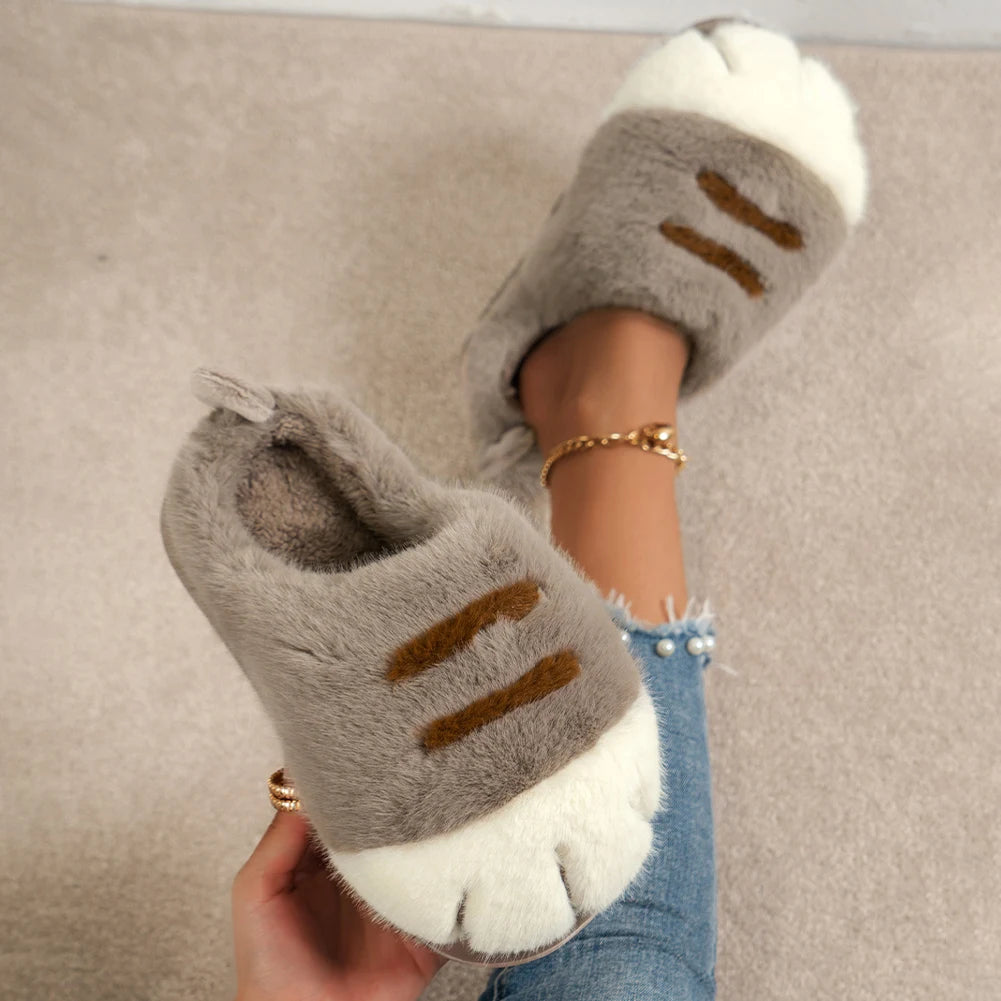 🐾🐯 Unisex Tiger Paw Slippers – Soft & Cozy Indoor House Slippers (Cute & Comfy)