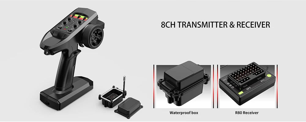 🚙 Off-Road RC Truck (1:8) – Hyper Go H8, 8CH, Metal Parts, High Power