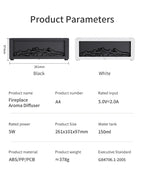 Flame Effect Aroma Diffuser 🔥💧 | LED Humidifier w/ Cozy “Fire” Mist