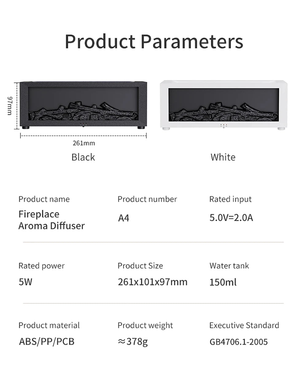 Flame Effect Aroma Diffuser 🔥💧 | LED Humidifier w/ Cozy “Fire” Mist