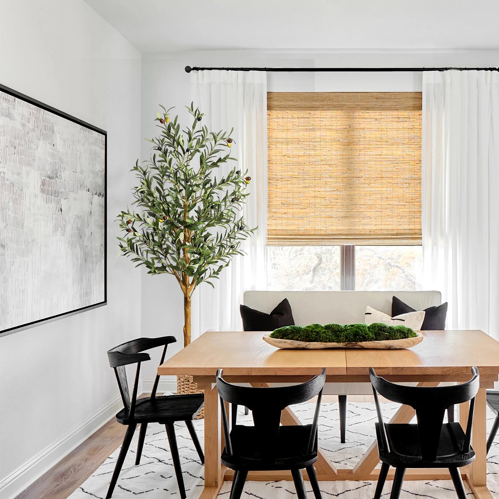 Artificial Olive Tree 🌿🫒 | 4–6FT (Single or 2-Pack + Basket Options)