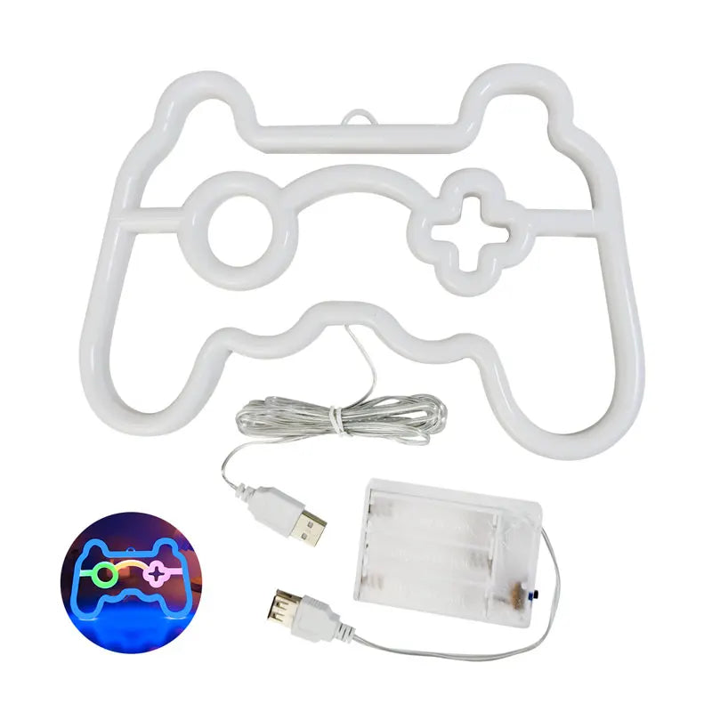 PlayStation Controller LED Neon Light 🎮🔴🔵 | Gamer Room Wall Decor
