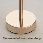 Rose Flower Table Lamp 🌹✨ | 52-Rose Shade + Polished Metal Base (Pink/White)