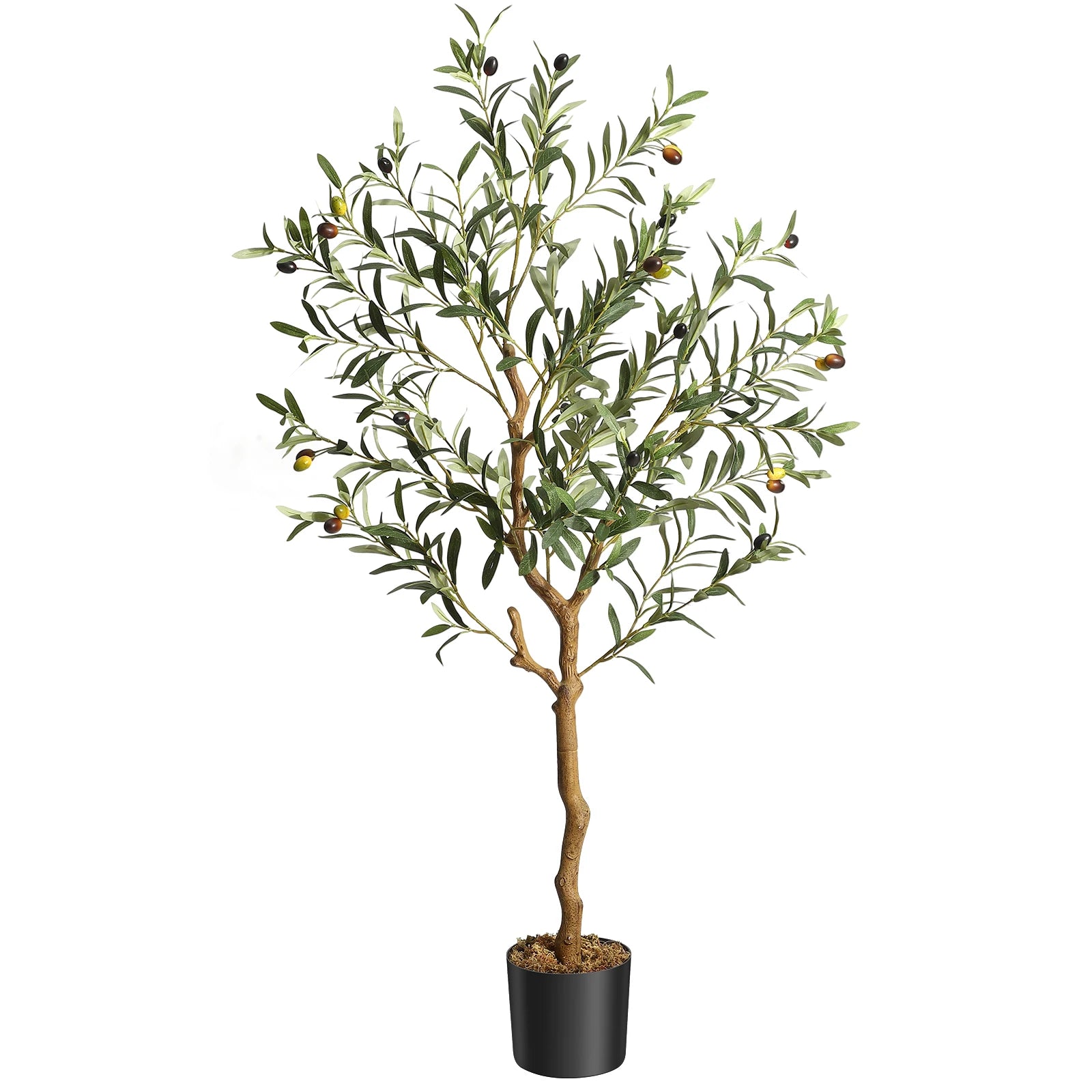 Artificial Olive Tree 🌿🫒 | 4–6FT (Single or 2-Pack + Basket Options)