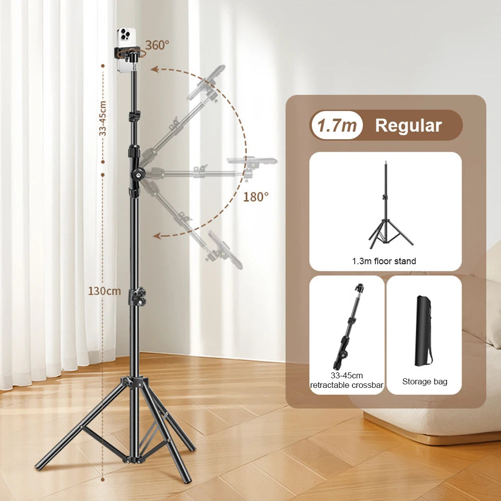 Overhead Phone Tripod 📱🎥✨ | Adjustable 180° Arm for Filming & Livestreaming
