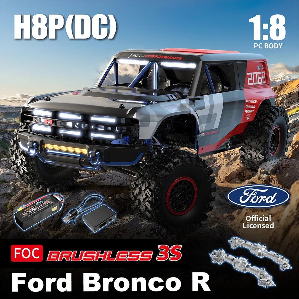 🚙 Off-Road RC Truck (1:8) – Hyper Go H8, 8CH, Metal Parts, High Power
