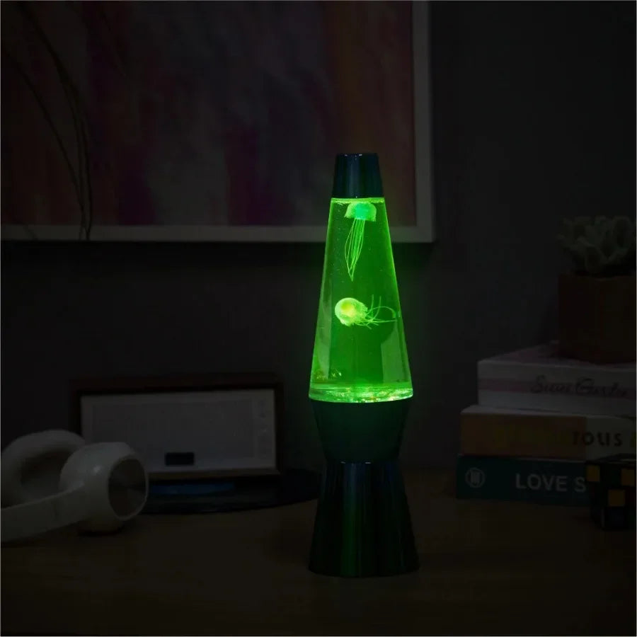 13” Jellyfish Motion Table Lamp 🪼✨ | Blue/Green Gradient (Rechargeable USB)