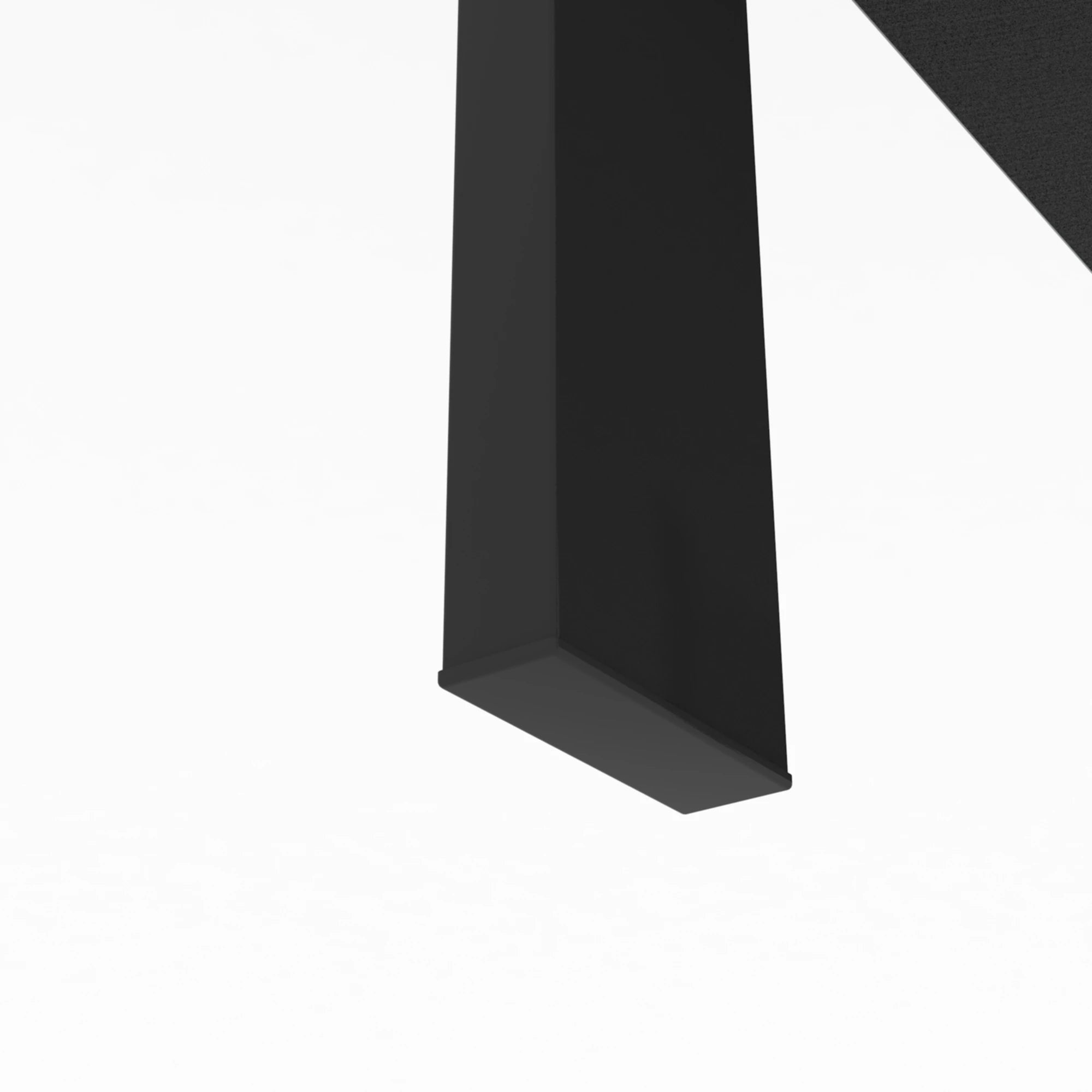 Modern Black Glass Coffee Table 🖤✨ | Rectangle Center Table (39”)