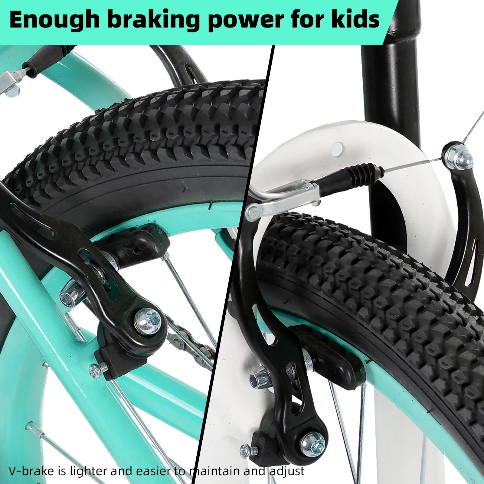 🚲✨ Kids Mountain Bike 20” – Single Speed, Dual Handbrakes & Kickstand (Boys & Girls)