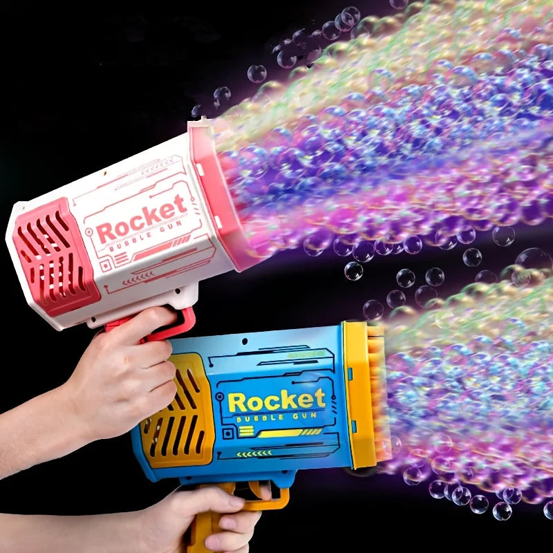 60-Hole Bubble Blaster 🫧🚀✨ | Super High-Power Bubble Gun (Blue/Purple)