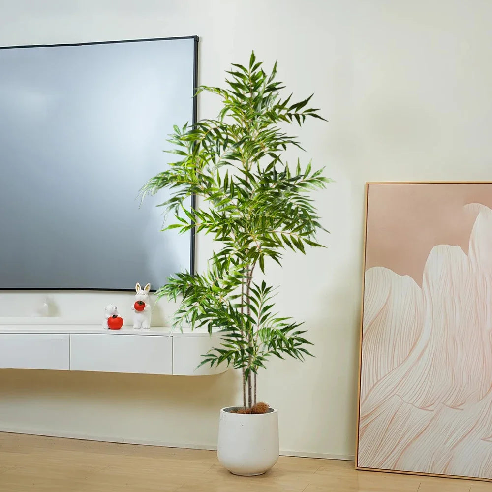 Real-Touch Artificial Palm/Bamboo Tree 🌿✨ | 78–140cm (3 Sizes)