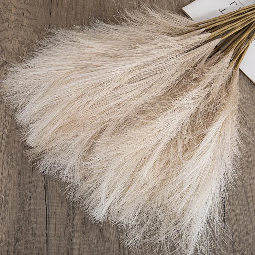 Artificial Pampas Grass Bouquet (10PCS) 🌾✨ | Wedding & Home Decor