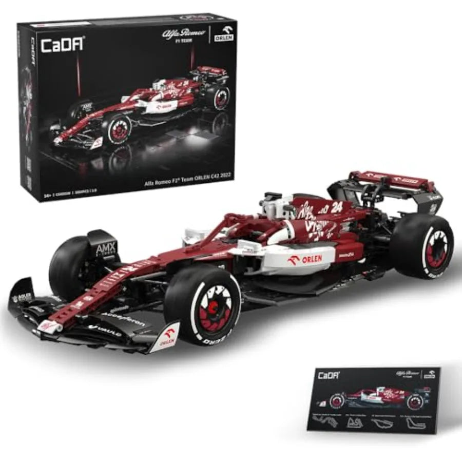 1:8 Alfa Romeo F1 Race Car Building Kit 🏎️✨ | 1868-Piece 2022 Model (Super Detailed)