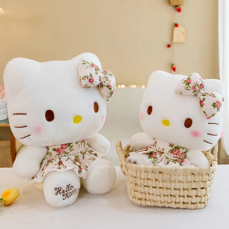 🎀🐱 Hello Kitty Plush Toy – 30 cm Cute & Soft Stuffed Doll (White)