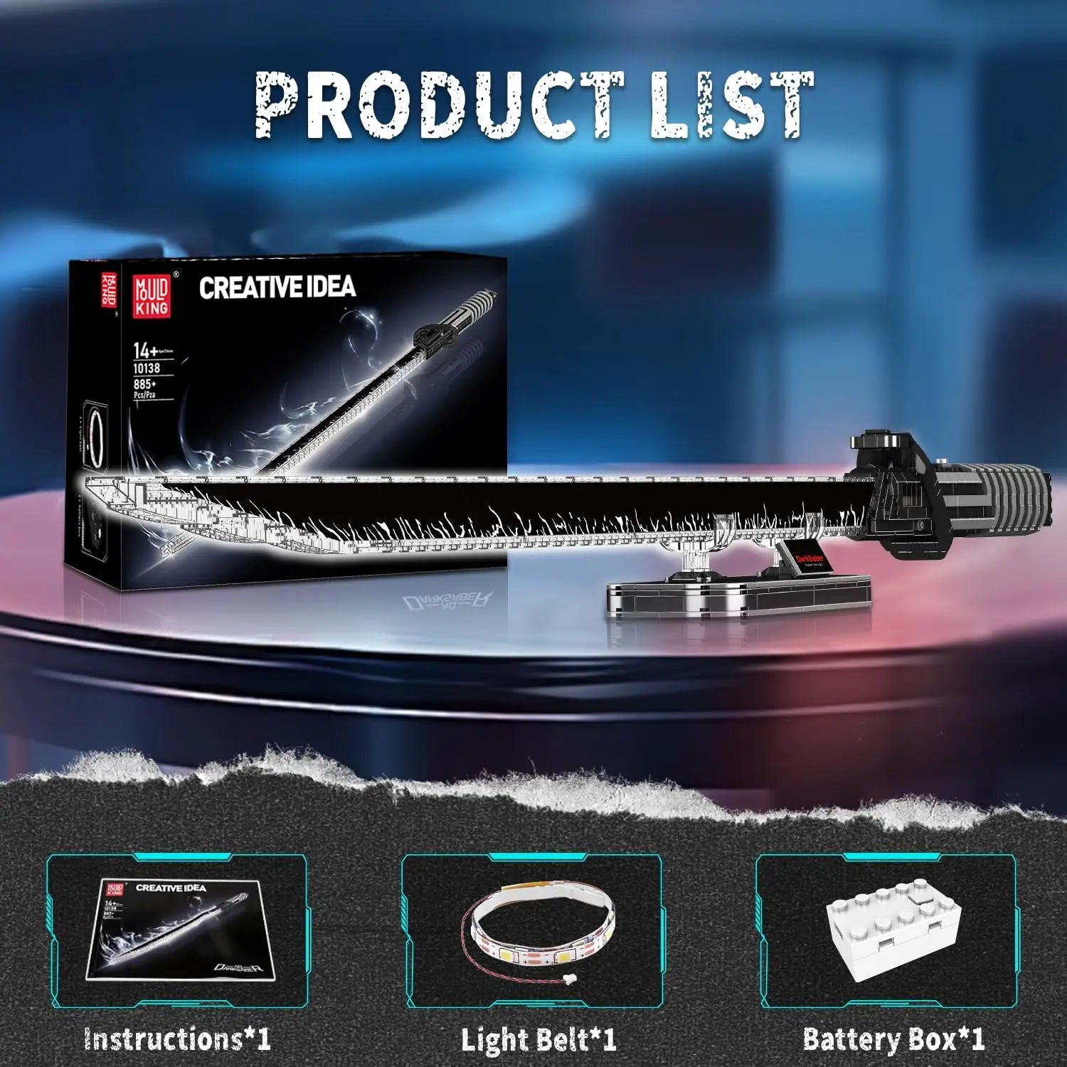 ⚔️🧩 Buildable Katana Sword – 855 Pieces Display Model with Stand (Collectible)