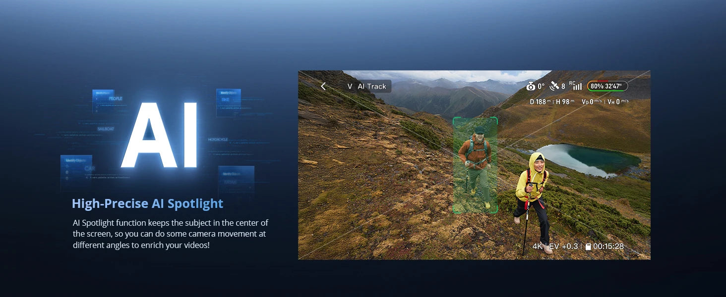 🚁 Original Atom 2 Drone – 4K Video, 8K Photos, 10km Range, Smart Eye Tracking