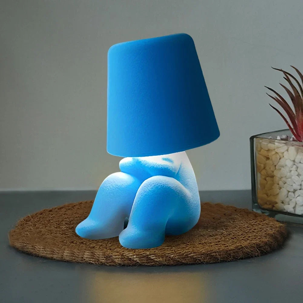 Mini Human Figure Lamps 💡🧍✨ | Colorful Designer Table Decor (6 Colors)