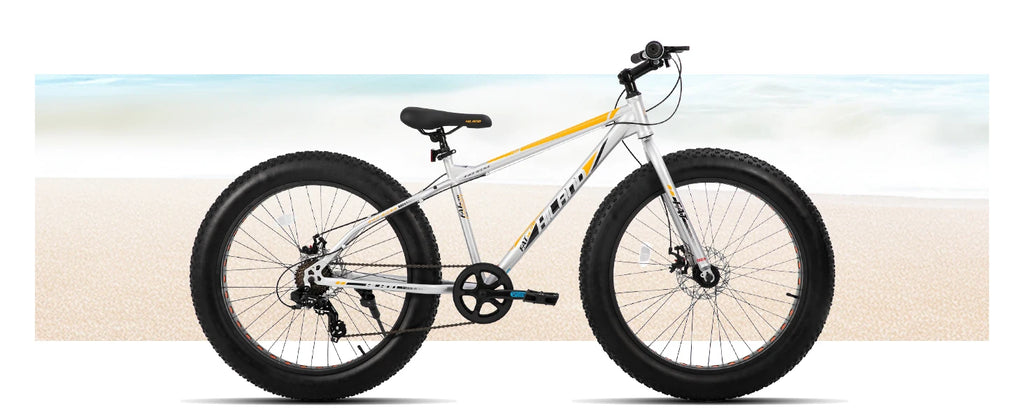 🚲 Fat Tire Mountain Bike – Shimano 7-Speed, Dual Disc Brakes (20” / 24” / 26”)