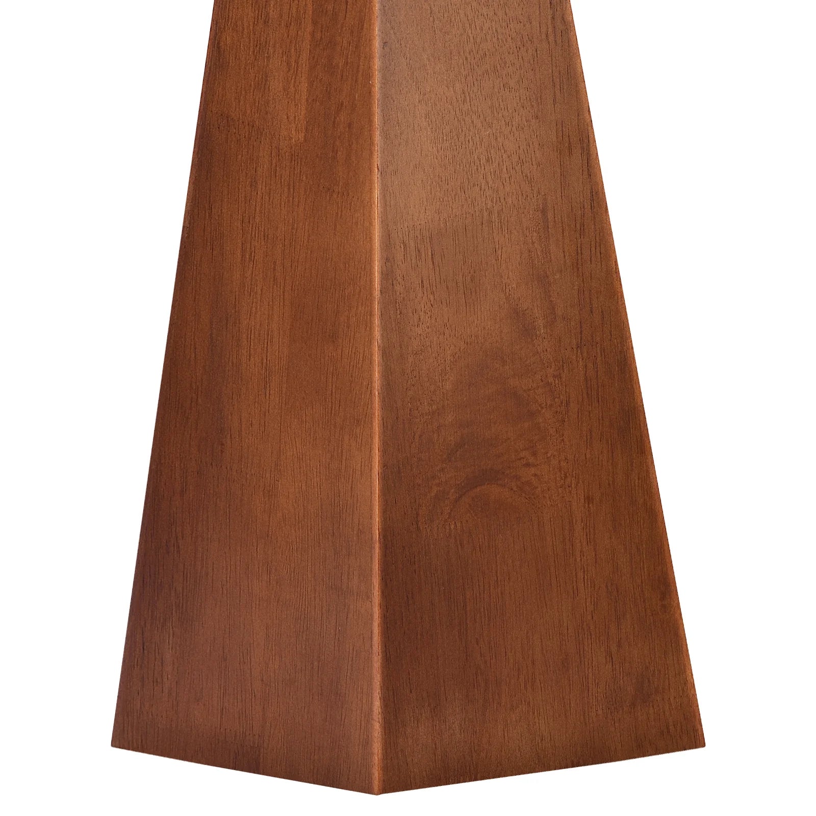 Mid-Century Walnut Table Lamp ✨🪵 | Beige Linen Shade (28.5”) Modern Desk Light