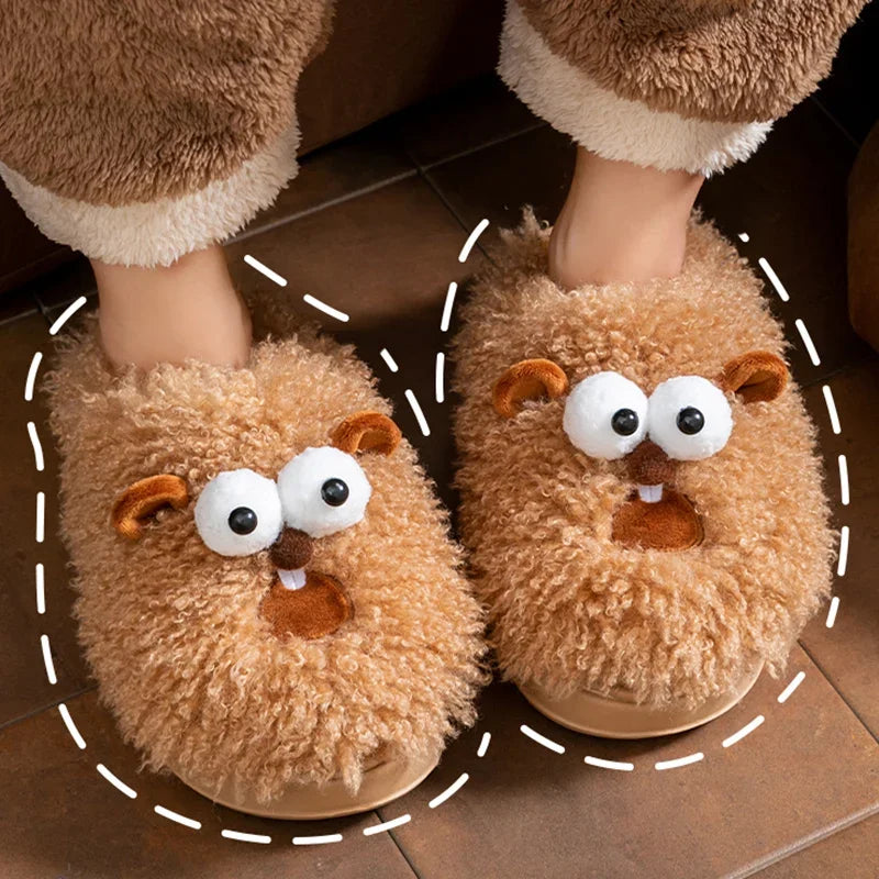 😱🥿 Funny Screaming Face Slippers – Cozy Indoor House Slippers (Soft & Warm)