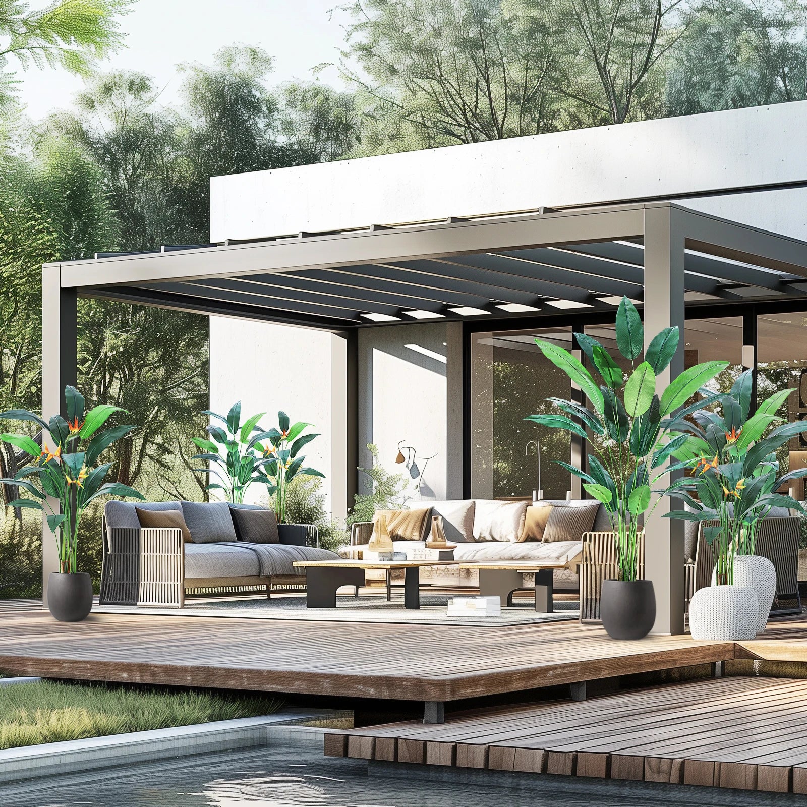 Artificial Bird of Paradise Plant 🌿✨ | 6–7FT Indoor/Outdoor Decor (5 Variants)