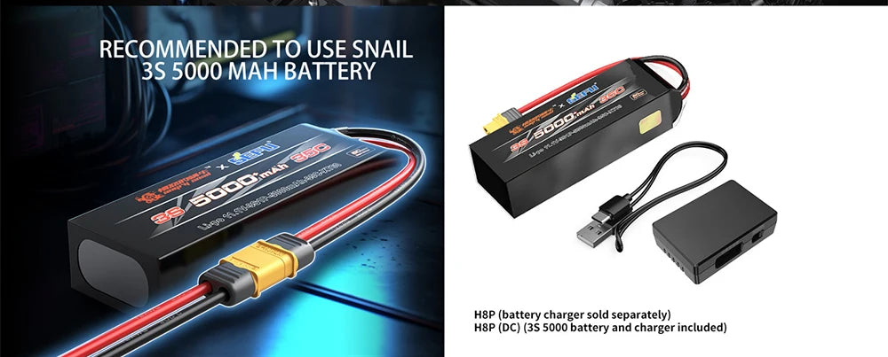 🚙 Off-Road RC Truck (1:8) – Hyper Go H8, 8CH, Metal Parts, High Power