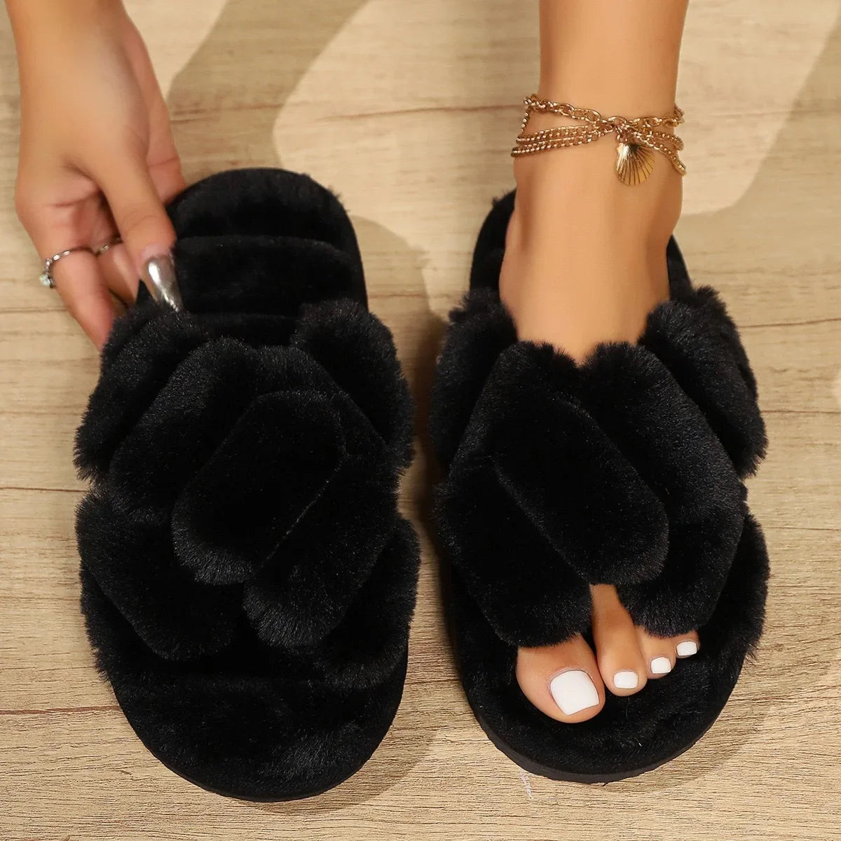 🥿✨ Women’s Cozy Cotton House Slippers – Soft & Comfy Indoor Slides (Multiple Colors)