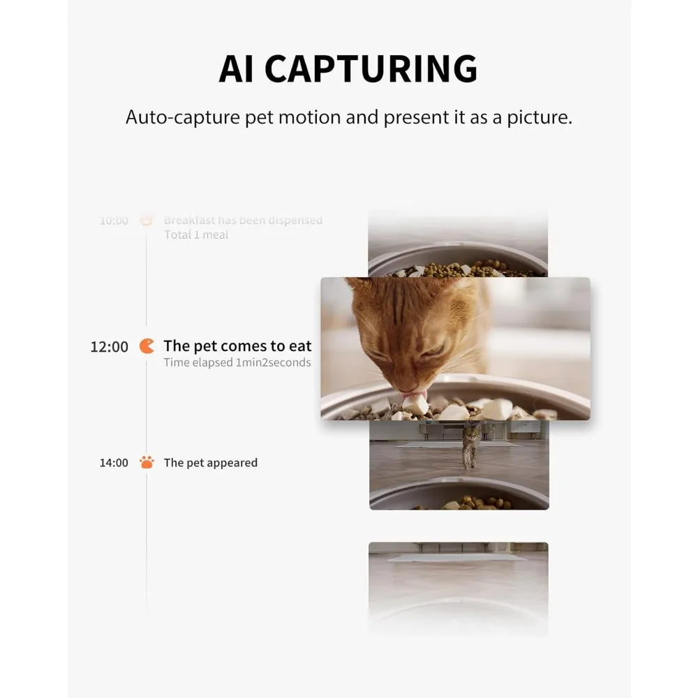 Smart Pet Feeder w/ 1080p Camera 📷🐾 | WiFi Auto Food Dispenser + Night Vision 🌙