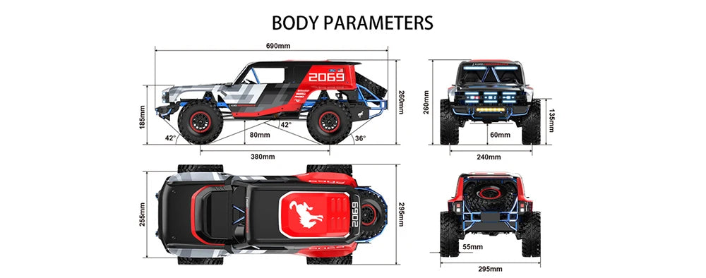 🚙 Off-Road RC Truck (1:8) – Hyper Go H8, 8CH, Metal Parts, High Power