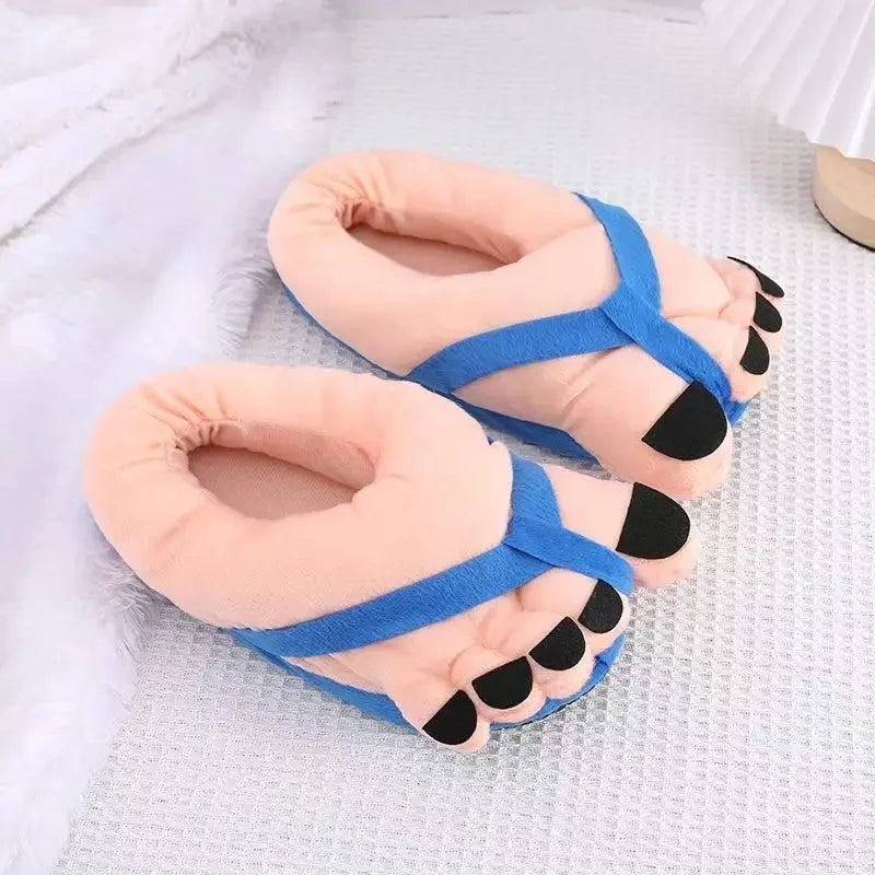 🩴😂 Giant Flip-Flop Feet Slippers – Funny Big Foot Indoor Slippers (Unisex Gift Idea)