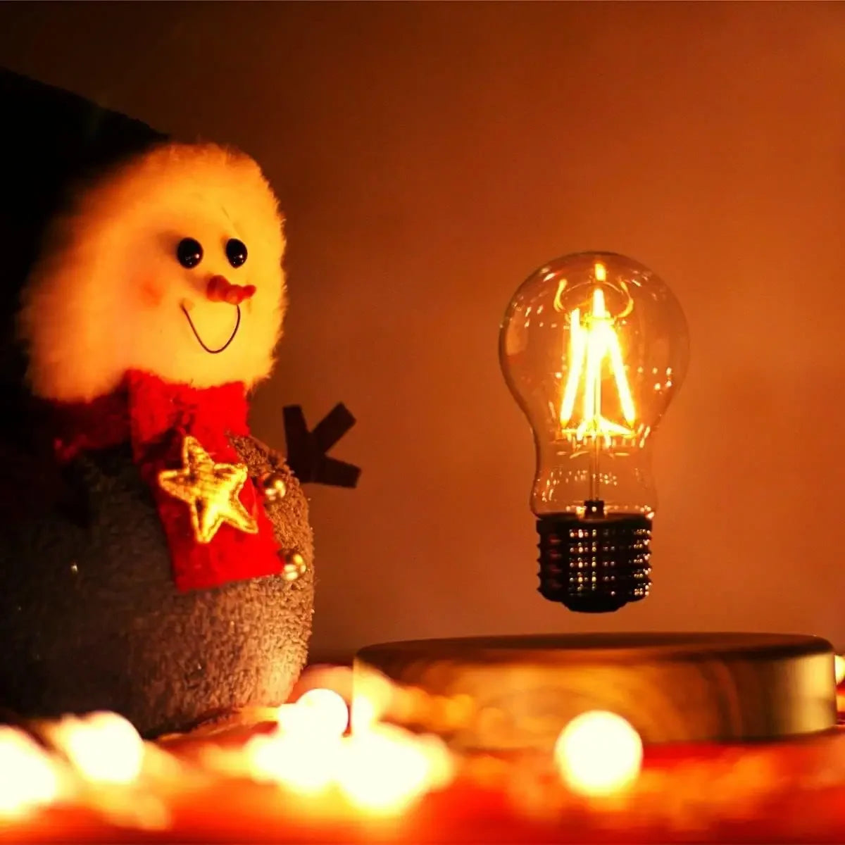 💡✨ Levitating Magnetic LED Bulb – Wireless Floating Desk & Night Light (360° Rotation)