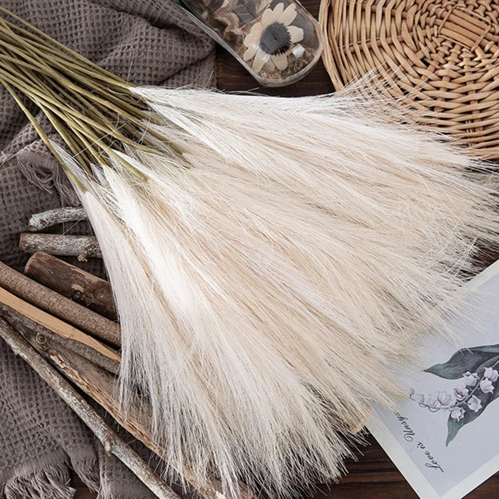 Artificial Pampas Grass Bouquet (10PCS) 🌾✨ | Wedding & Home Decor