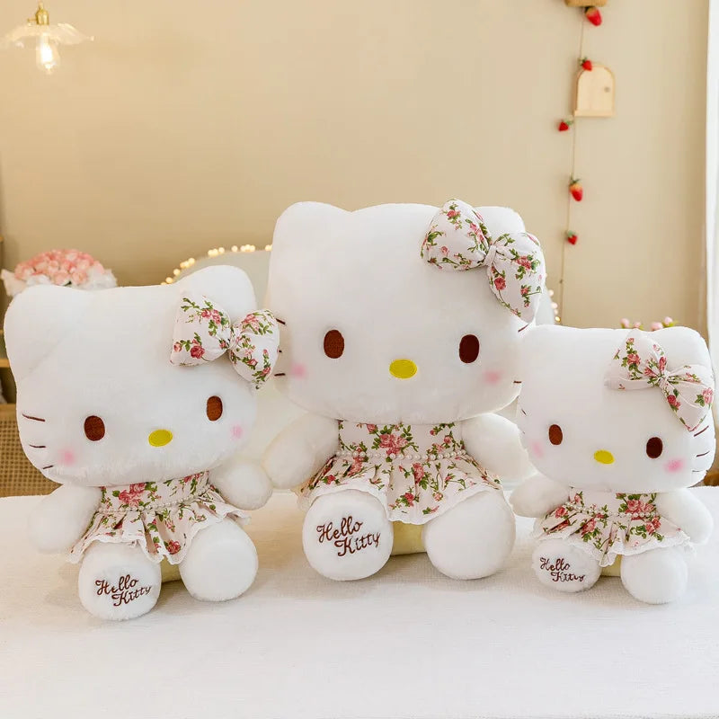 🎀🐱 Hello Kitty Plush Toy – 30 cm Cute & Soft Stuffed Doll (White)