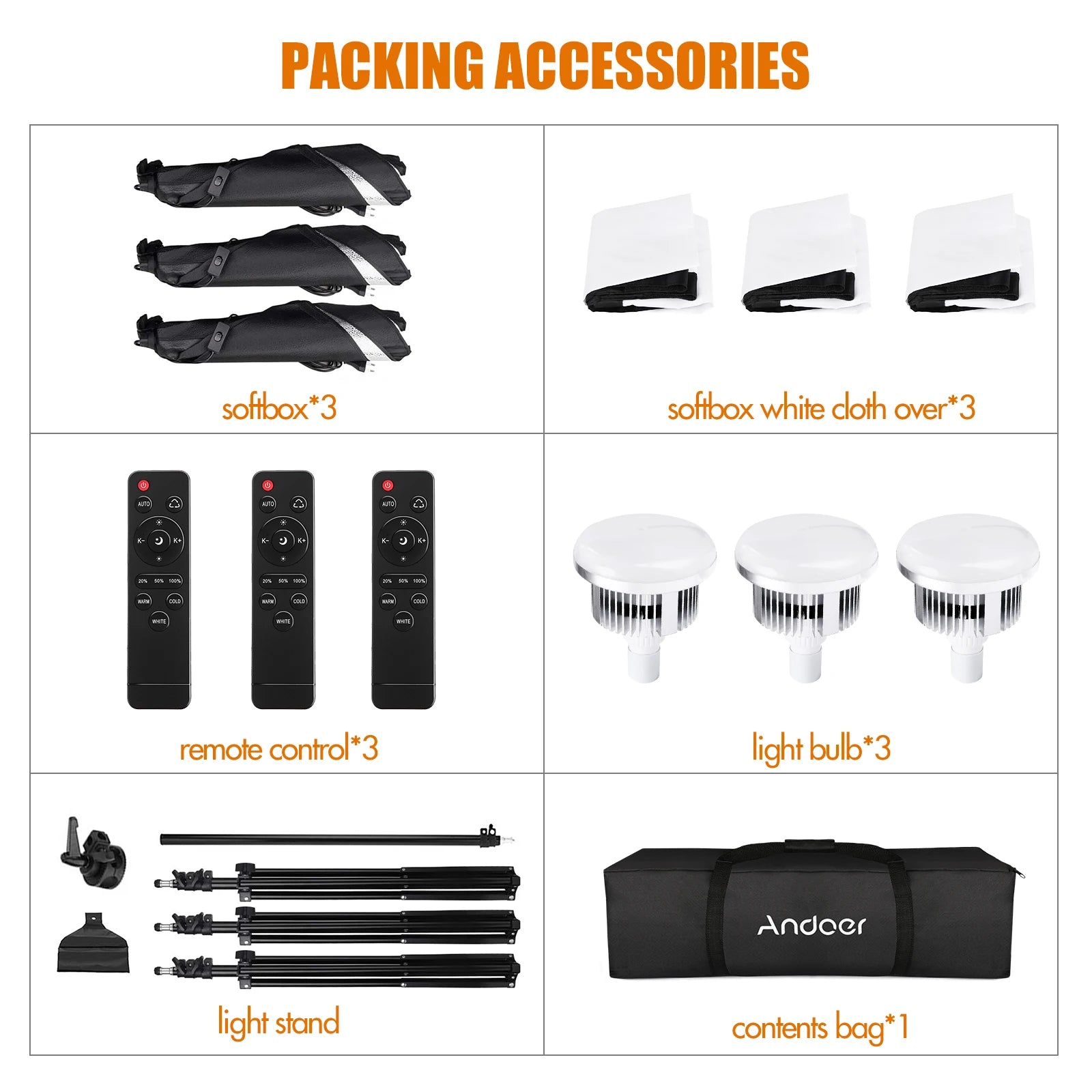 Studio Softbox Lighting Kit 📸✨ | 85W LED (2800K–5700K) 50×70cm for Video & Streaming