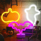 Halloween Neon Signs Set 🎃👻🦇 | 3PCS Bat + Pumpkin + Ghost (LED)