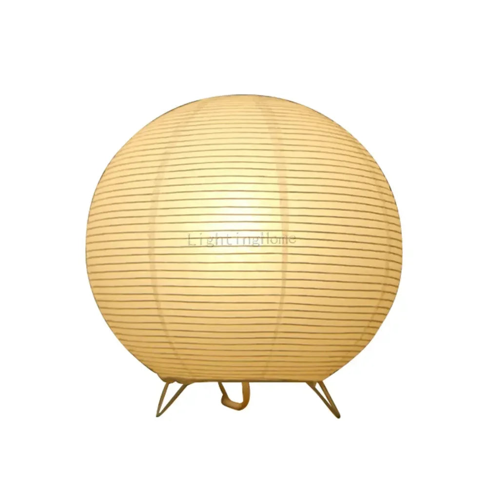 Japanese Nordic Paper Round Lamp 🏮✨ | Minimal Japandi Ambient Light (Round)