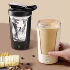 🥤⚡ Electric Automatic Protein Shaker – 450ml Portable Mixing Cup (Battery Powered)