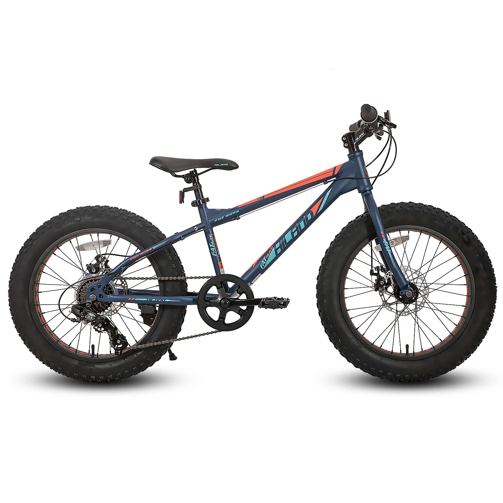 🚲 Fat Tire Mountain Bike – Shimano 7-Speed, Dual Disc Brakes (20” / 24” / 26”)