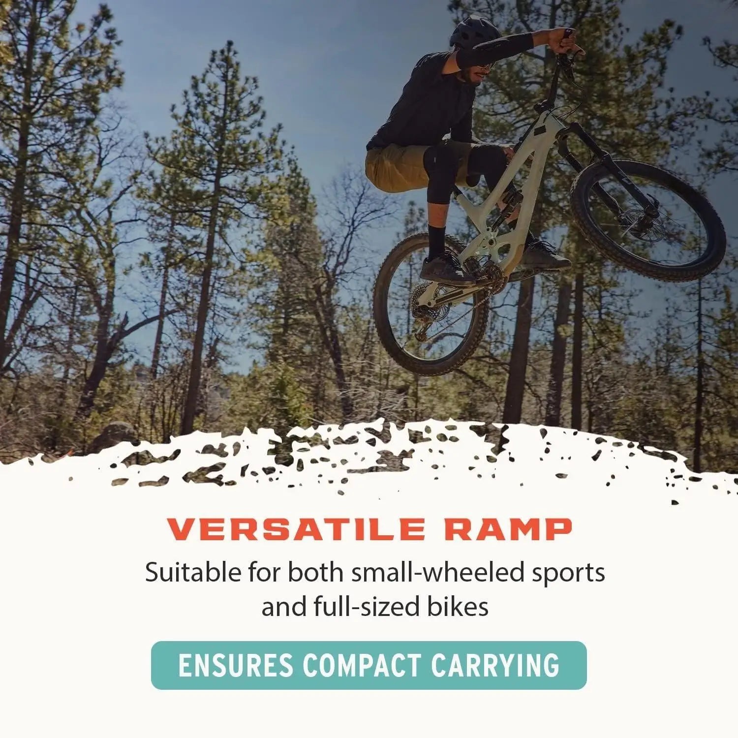 🛹🔥 Bike & Skate Jump Ramp – Sturdy Trick Ramp for BMX, MTB, Scooters & Skateboards