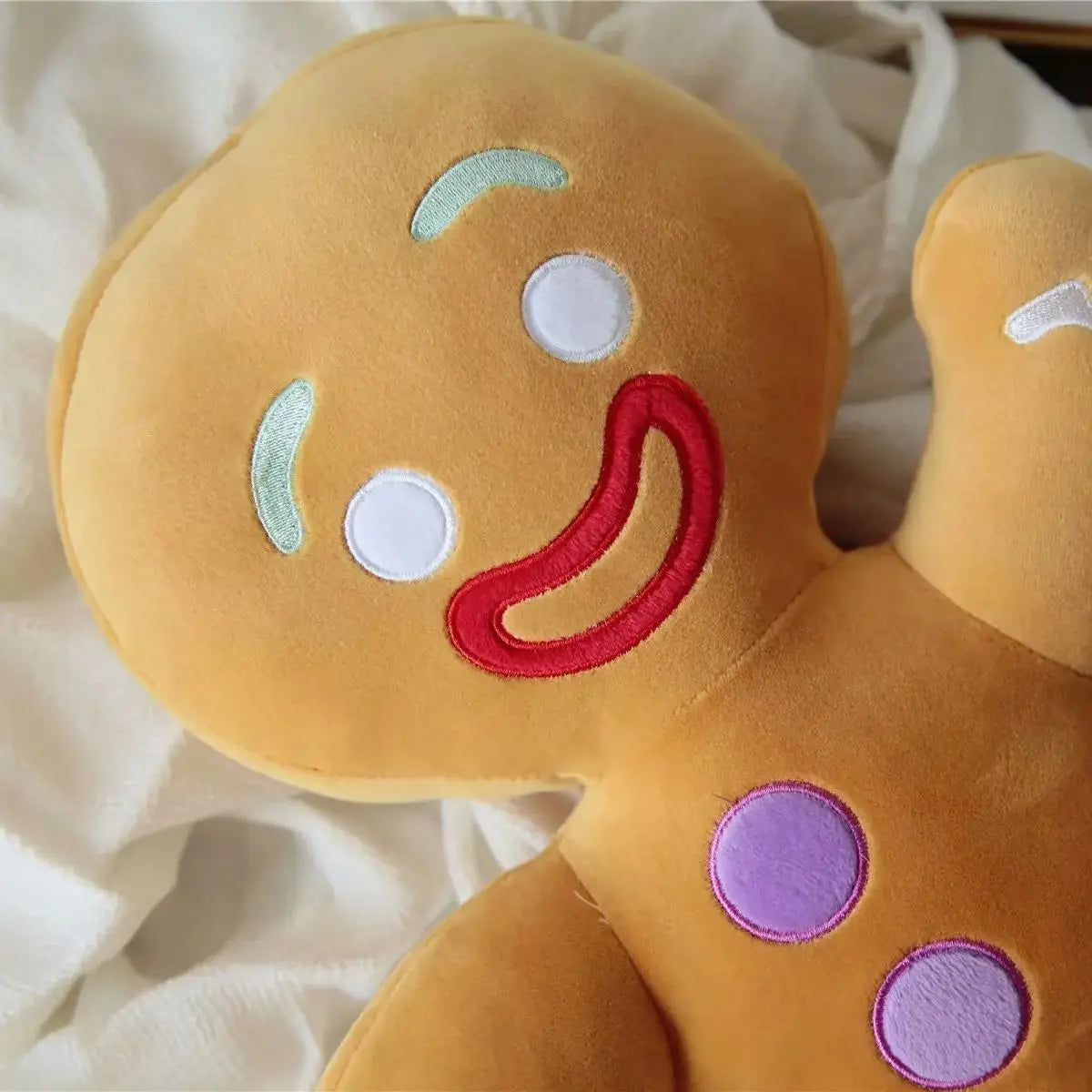 🍪✨ Gingerbread Man Plush – 45 cm Cute & Soft Cookie Doll